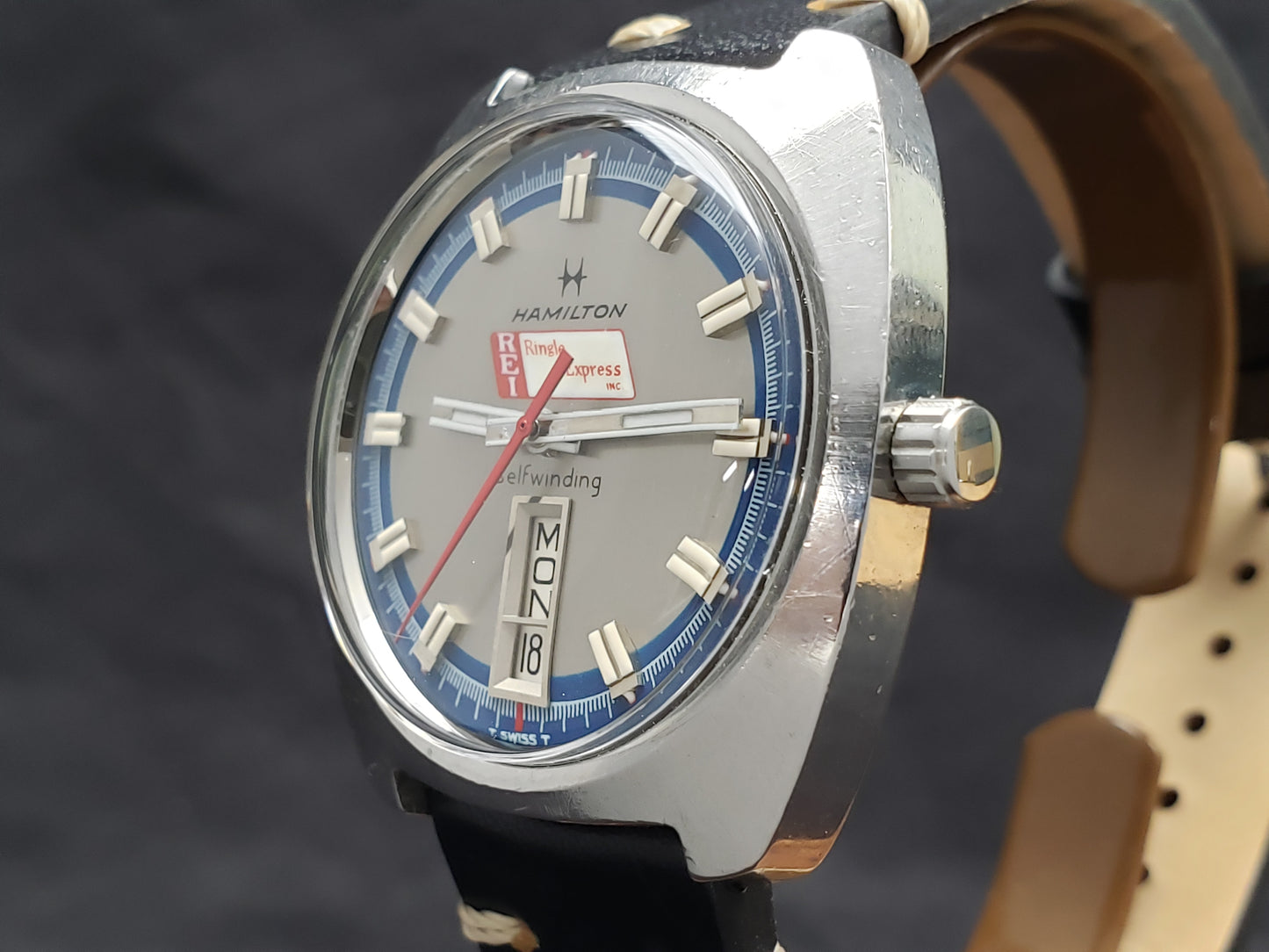 1973 Hamilton Auto Date Buccaneer Award Watch