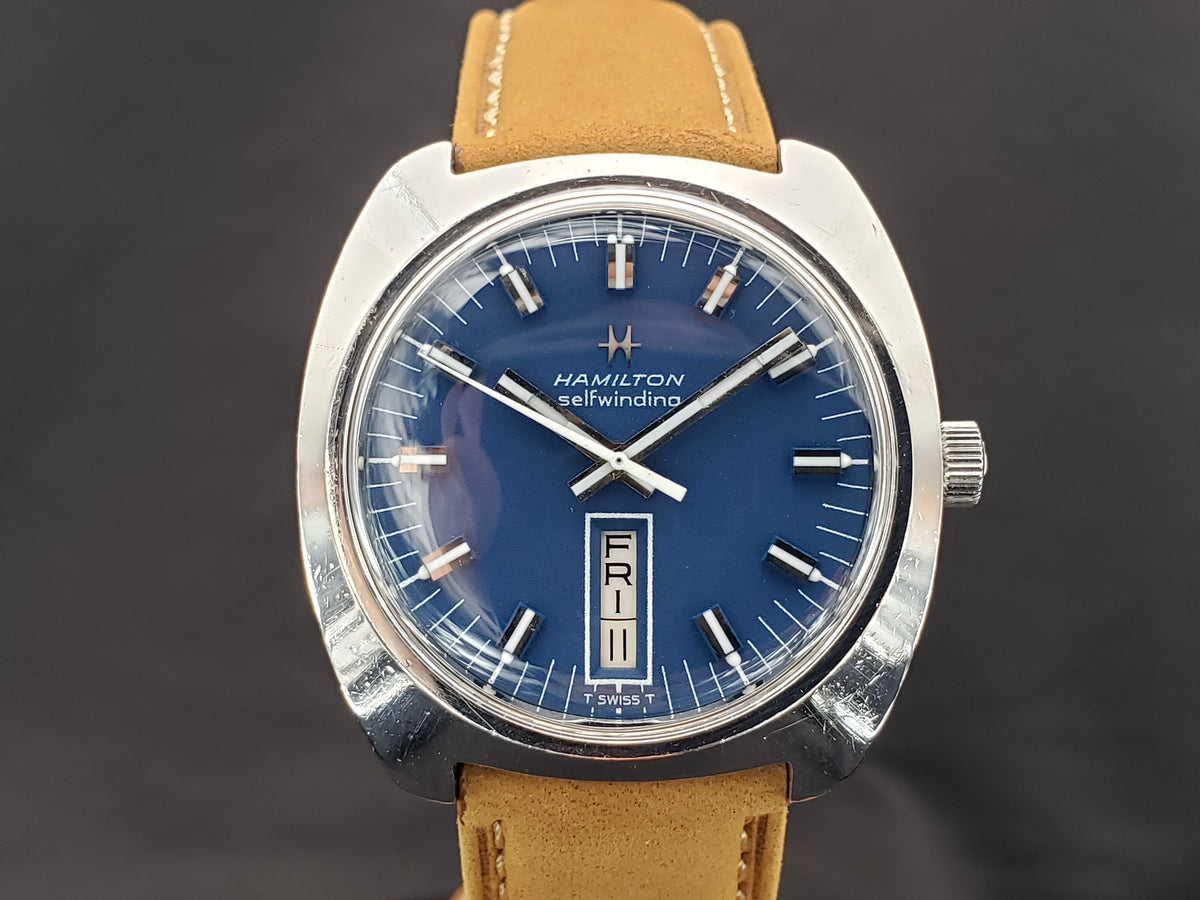 Hamilton Thin 19001-3 Wind Up Stainless Steel Vintage 1970\'s Mens Watch 34mm From Military Aviation to the Silver Screen, the Windup  main image 2