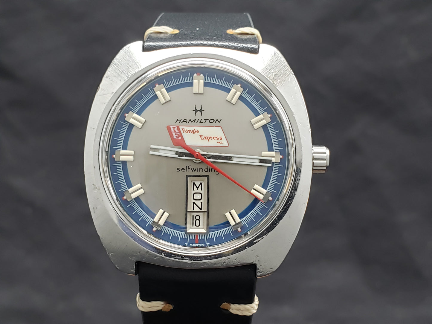 1973 Hamilton Auto Date Buccaneer Award Watch