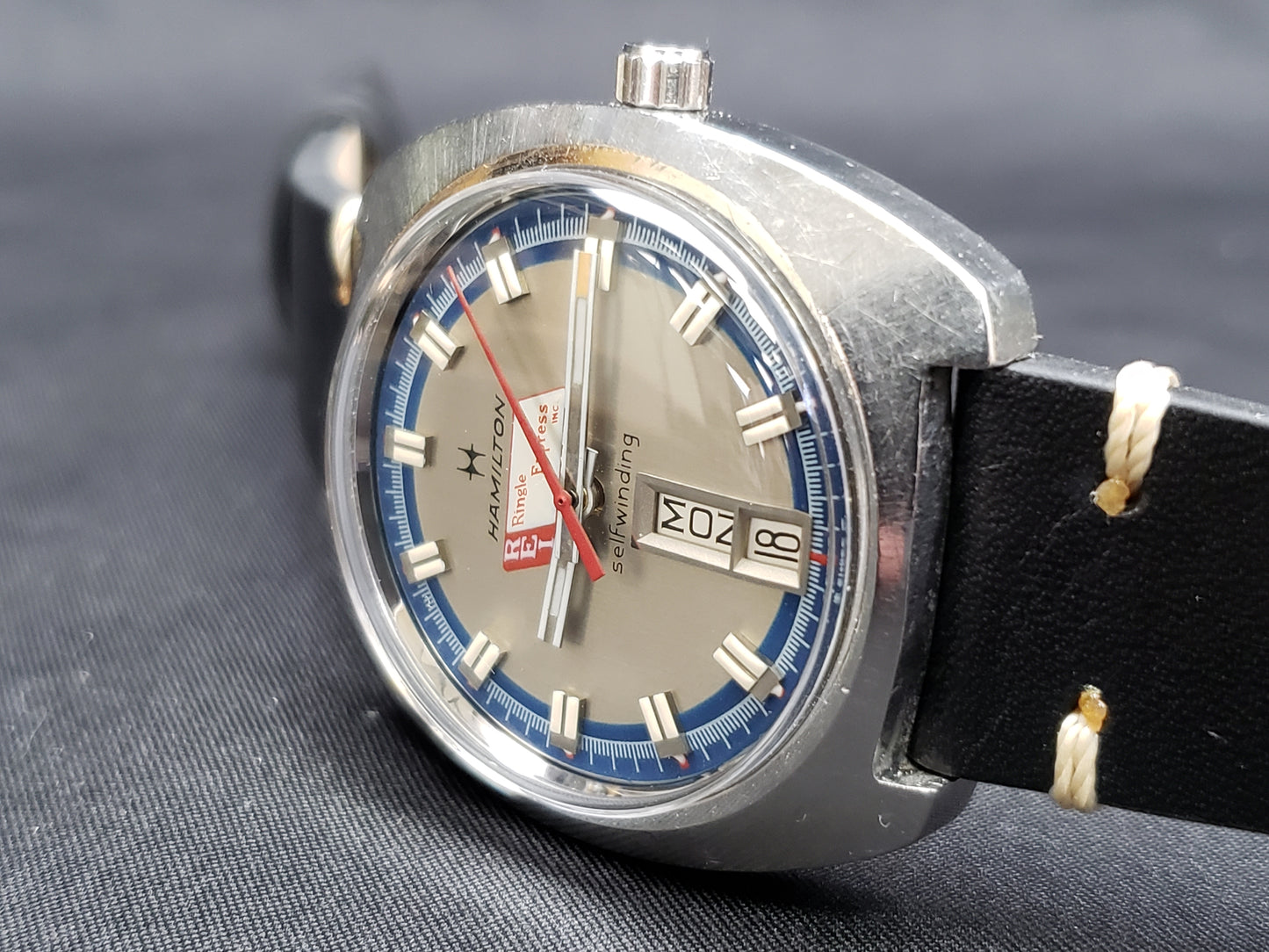 1973 Hamilton Auto Date Buccaneer Award Watch